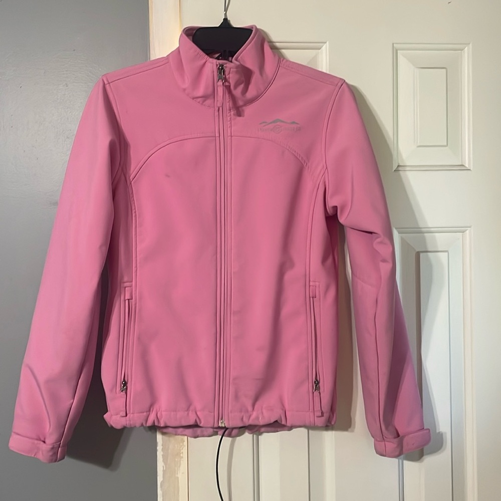 Pink Lauren James wind breaker zip-up jacket